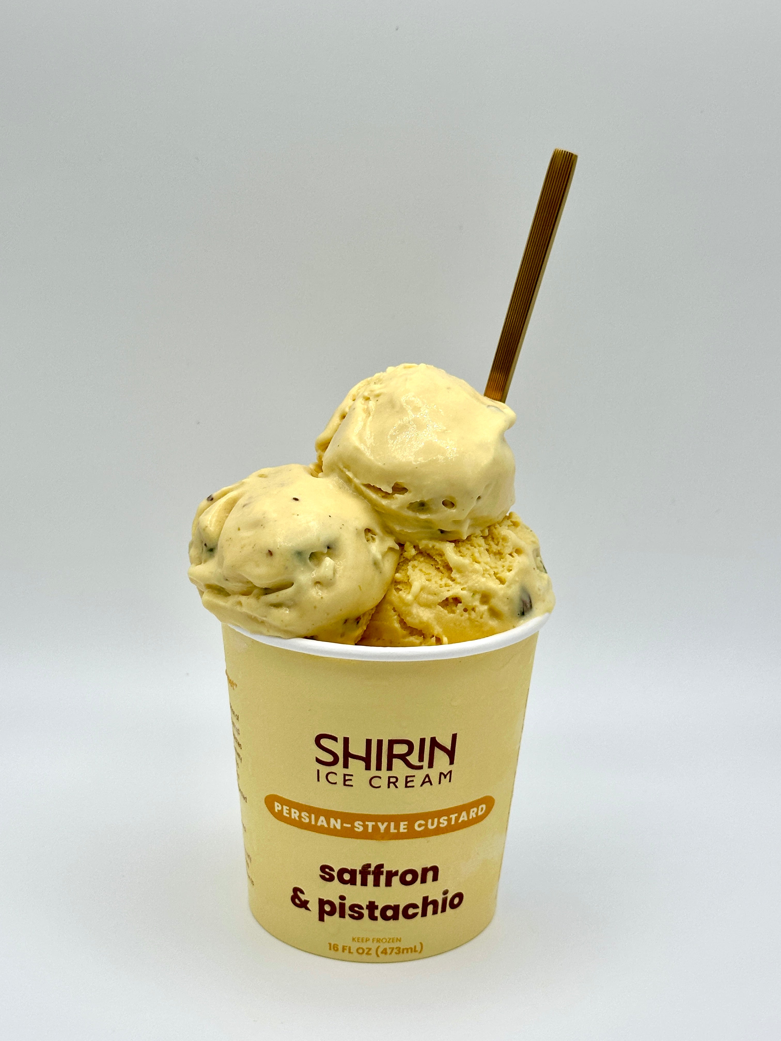 Saffron & Pistachio Ice Cream
